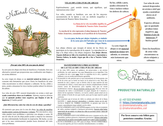 Paquete velas Delgadas en cera amarilla 🐝. - OFERTA