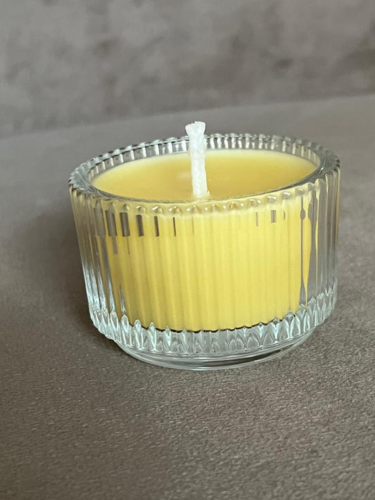 Vela Candelita vidrio con líneas 🐝