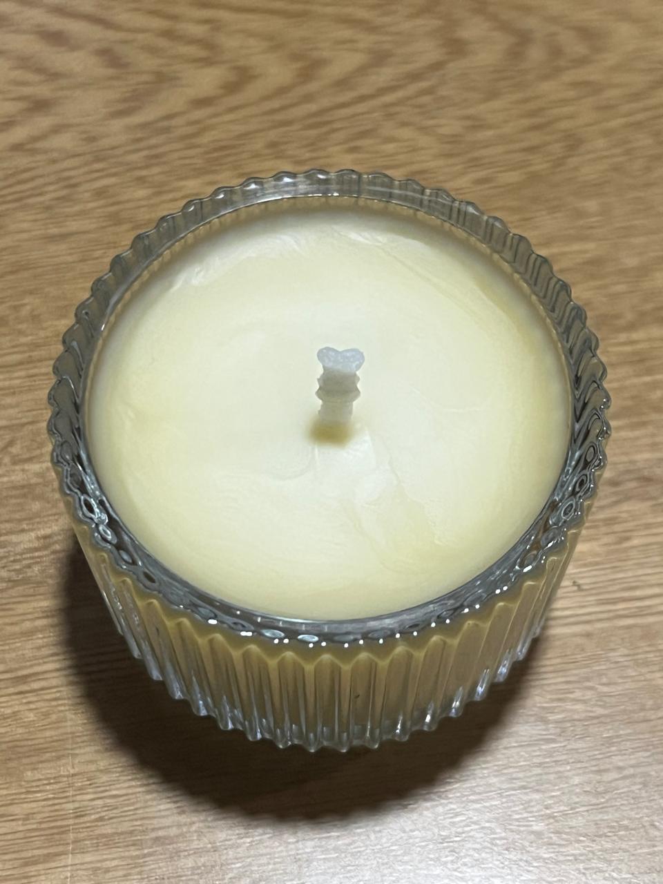 Vela Candelita vidrio con líneas 🐝