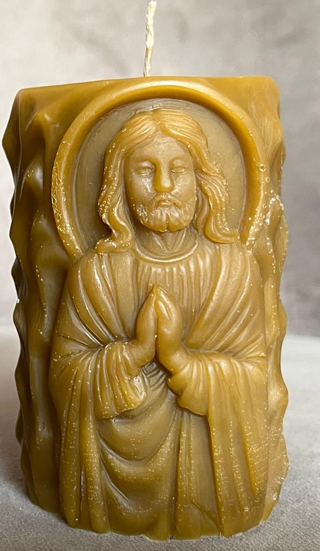 Veladora Nuestro Señor Jesús orando 🙏🏻 🐝